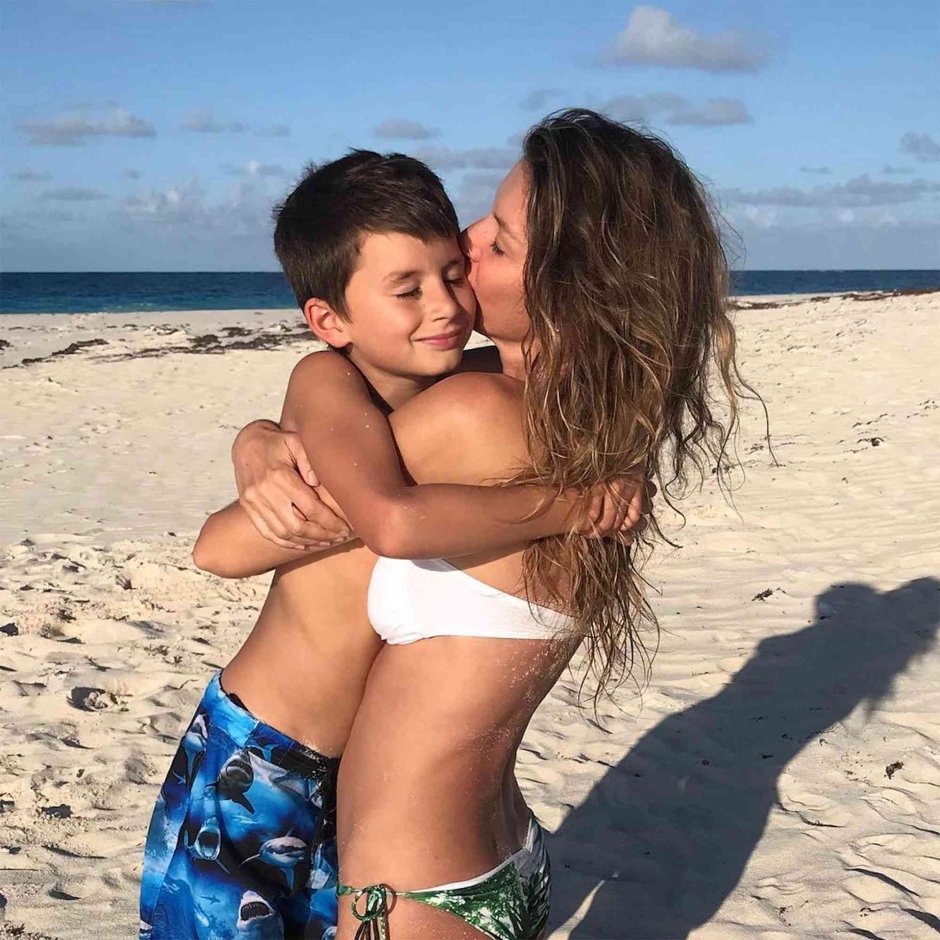Giselle Bundhen with his son