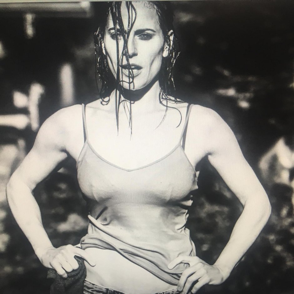 Antier Trace in a swimsuit